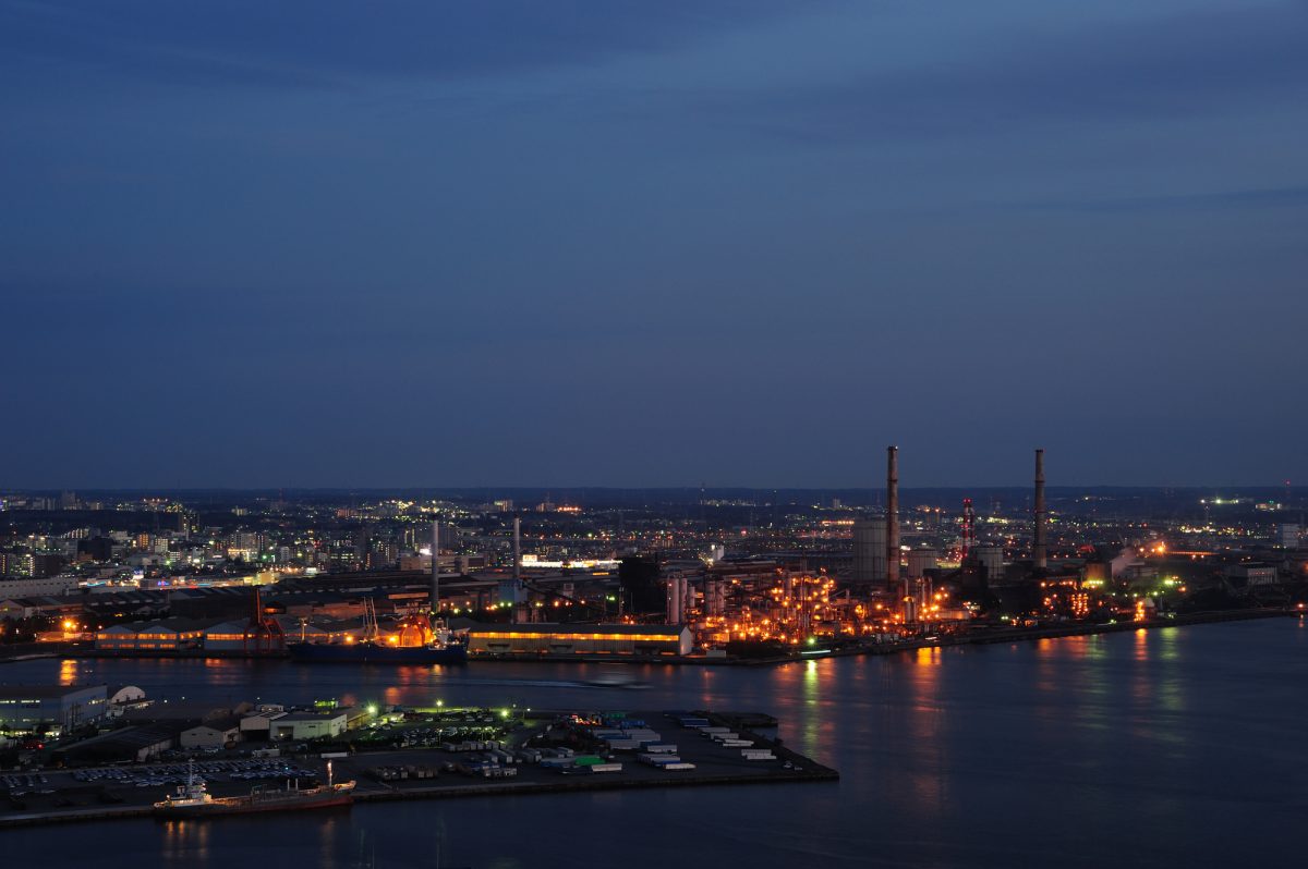 千葉港の工場夜景（Factory night-view of Chiba port）