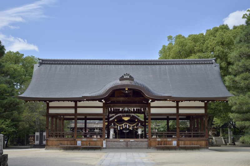 藤森神社の本殿（The main hall of Fujinomori Shrine）