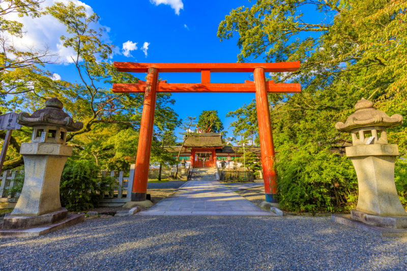 吉田神社の鳥居（The torii gate of Yoshida Shrine）