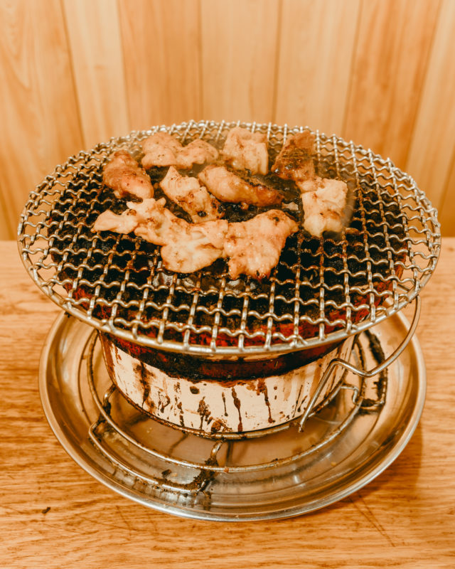 タレ味豚ホルモン（Offal dipped into sauce）