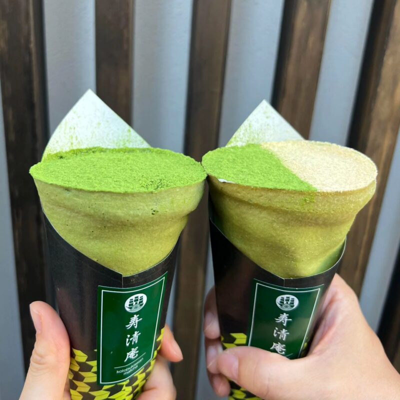 Kotobuki-sei-an: Enjoy a blissful moment with rich matcha and cream from this crepe shop in Asakusa