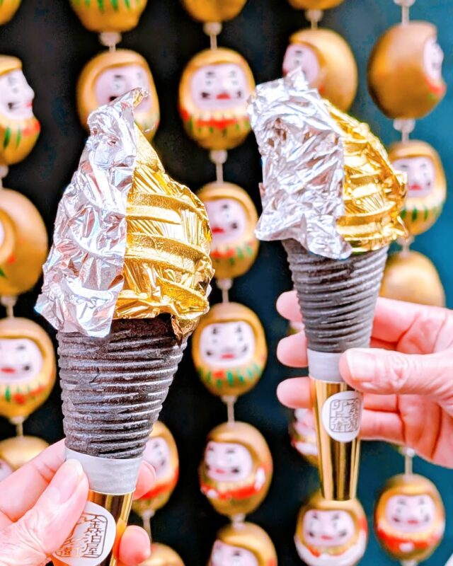 A Lucky New Year Treat: Asakusa’s Gold Leaf Soft-Serve Ice Cream